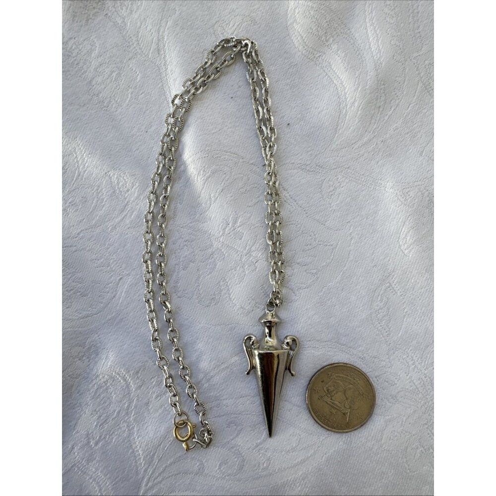 Ben Amun Silver Tone 12" Long Rope Link Chain Statement Necklace NEW
